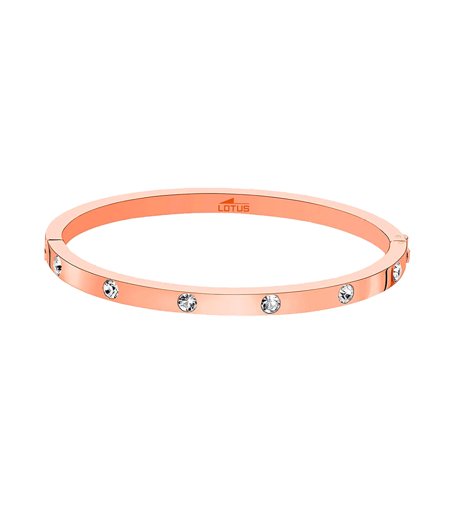 Pulsera LOTUS STYLE Acero Rosé Cristal