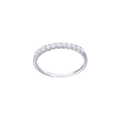 Anillo LE CARRÉ Media Alianza DESTINY Oro Blanco Y Diamantes