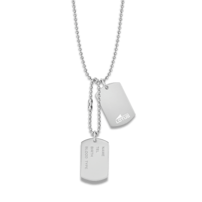 Collar LOTUS STYLE Acero URBAN MAN Doble Placa
