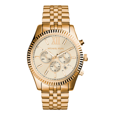 Reloj MICHAEL KORS Hombre LEXINGTON Acero Dorado Esfera Dorada