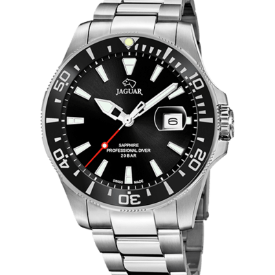 Reloj JAGUAR Hombre EXECUTIVE Acero Esfera Y Bisel Negro