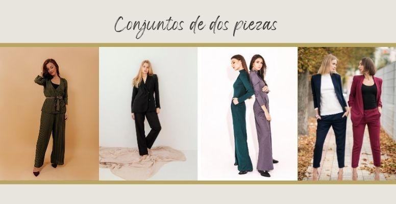 Conjunto de dos piezas para una boda en invierno