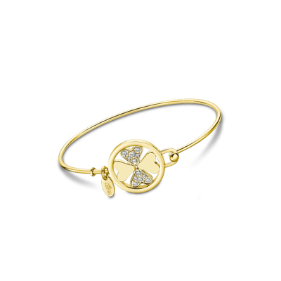 Pulsera LOTUS STYLE Acero MILLENNIAL Trébol Dorado