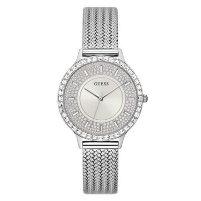 Reloj Mujer Guess SOIREE Acero Plateado Todo Pedrería