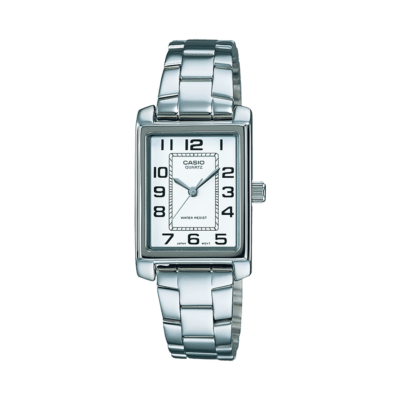 Reloj CASIO Mujer Cuadrado En Blanco