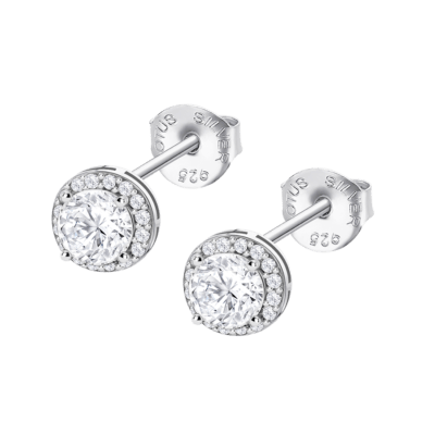 Pendientes LOTUS SILVER Plata PURE ESSENTIAL Circonita Blanca