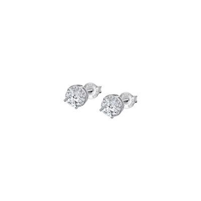 Pendientes Lotus Silver PURE ESSENTIAL Plata Con Circonita Blanca