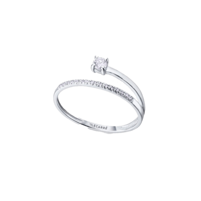 Anillo LE CARRÉ Oro Blanco y Diamantes NOMAD