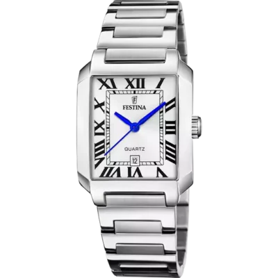 Reloj Festina Señora On THE SQUARE Acero Rectangular Esfera Blanca