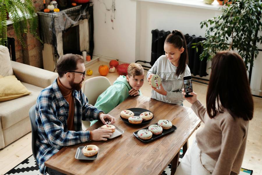cocinando en familia