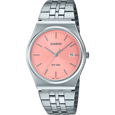 Reloj Casio Acero Esfera Rosa