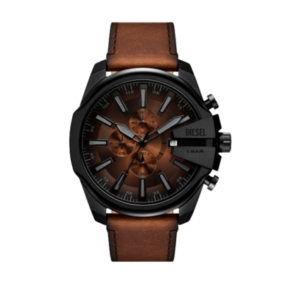 Reloj DIESEL Negro MEGA CHIEF SLIM Cuero