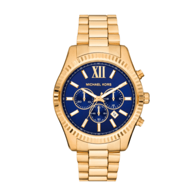 Reloj MICHAEL KORS Hombre Dorado LEXINGTON Azul