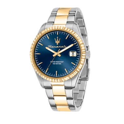 Reloj MASERATI Hombre Acero Bicolor COMPETIZIONE Esfera Azul