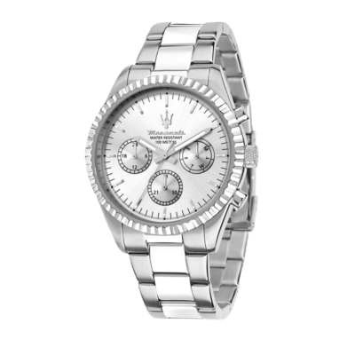 Reloj MASERATI Acero Hombre  COMPETIZIONE Esfera Blanca