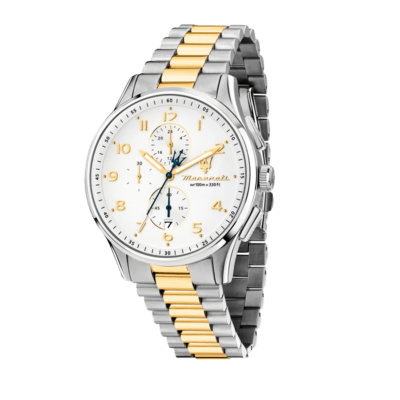Reloj MASERATI Hombre Bicolor Esfera Blanca SORPASSO
