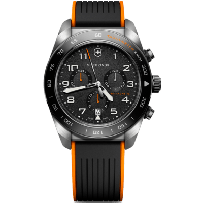 Reloj Caballero VICTORINOX SWISS ARMY CHRONO SS, BLACK DIAL & RUBBER