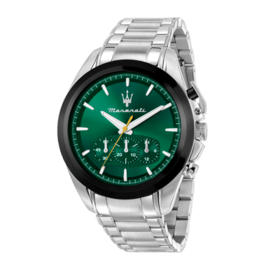 Reloj MASERATI Hombre TRAGUARDO Acero Esfera Verde Bisel Negro