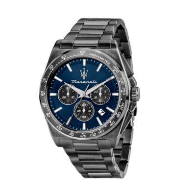 Reloj MASERATI Hombre VELOCITÀ Acero Negro Esfera Azul