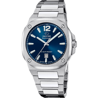 Reloj JAGUAR Hombre RONDCARRE Acero Esfera Azul Tornillos