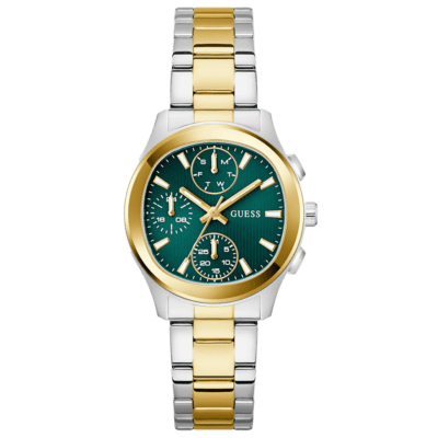 Reloj GUESS Mujer BIRDIE Acero Bicolor Esfera Verde
