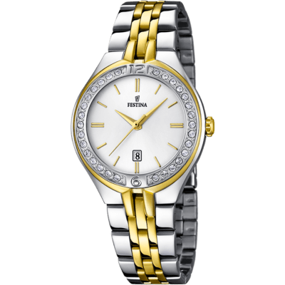 Reloj FESTINA Mujer MADEMOISELLE Acero Bicolor Esfera Blanca Circonitas