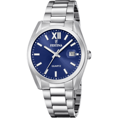 Reloj FESTINA Hombre CLASSICS Acero Esfera Azul Con Calendario
