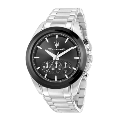 Reloj MASERATI Hombre TRAGUARDO Acero Esfera Y Bisel Negro