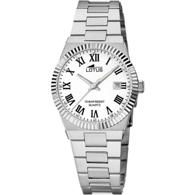 Reloj LOTUS Mujer FREEDOM Acero Esfera Blanca Números Romanos