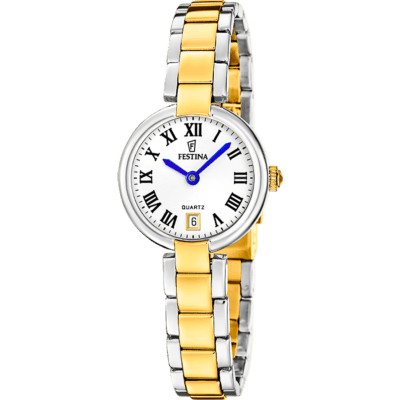 Reloj FESTINA Mujer MADEMOISELLE Acero Bicolor Esfera Blanca Números Romanos