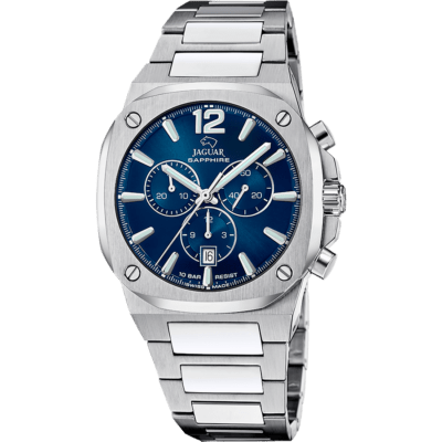 Reloj JAGUAR Hombre RONDCARRE Acero Cronógrafo Esfera Azul Tornillos
