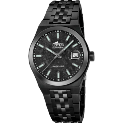Reloj LOTUS Hombre AUTOMATIC Acero Negro Esfera Negro Cristal Zafiro