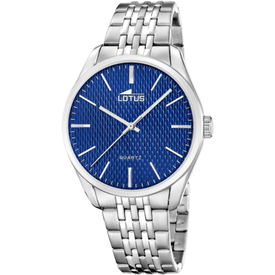 Reloj LOTUS Hombre MINIMALIST FOR HIM Acero Tres Agujas Esfera Azul