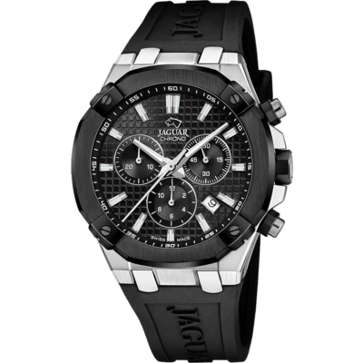 Reloj JAGUAR Hombre DIPLOMATIC Caucho Esfera Negra Guilloché