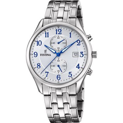 Reloj FESTINA Hombre TIMELESS Acero Esfera Blanco Y Azul