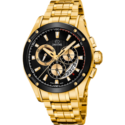 Reloj JAGUAR Hombre EDICIÓN ESPECIAL Dorado Cronógrafo DOBLE CORREA