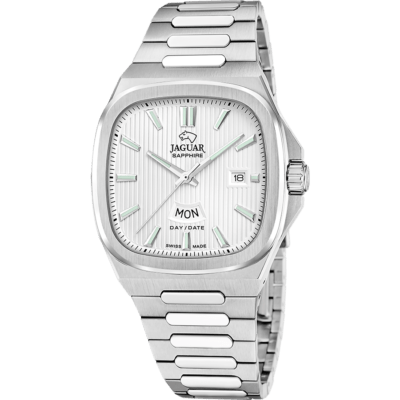 Reloj JAGUAR Hombre RONDCARRE Acero Tres Agujas Esfera Blanca