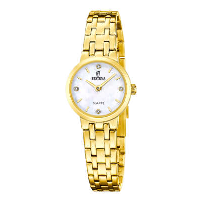 Reloj FESTINA Mujer MADEMOISELLE Acero Dorado Esfera Blanca