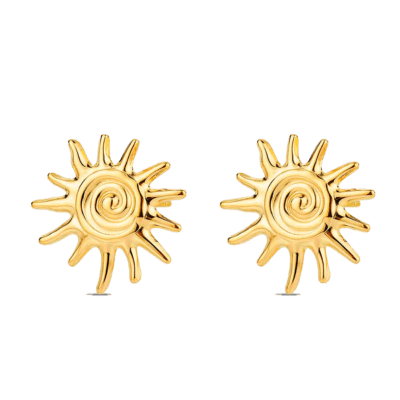 Pendientes ROCÍO MARTÍN Acero Dorado Sol