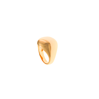 Anillo SALVATORE Plata Dorada Círculo Liso