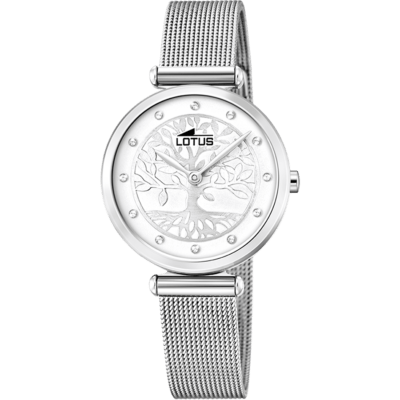 Reloj LOTUS Mujer BLISS Árbol de la Vida Acero Esfera Blanca