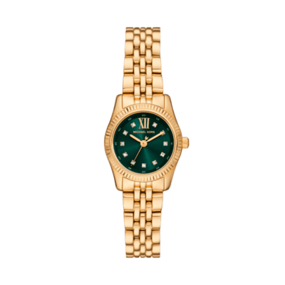 Reloj MICHAEL KORS Mujer Dorado LEXINGTON Esfera Verde