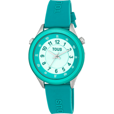 Reloj TOUS MINI SELF TIME Correa Caucho Verde