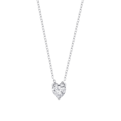 Collar LOTUS SILVER Mujer ESSENTIALS Plata Corazón Circonita
