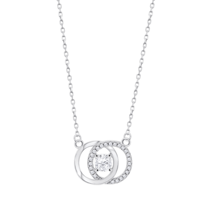 Collar LOTUS SILVER Mujer BEYOND CLASSICS Plata Círculo Doble