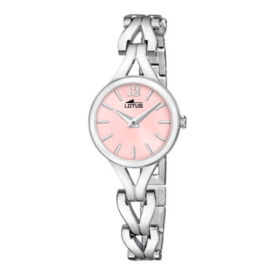 Reloj LOTUS Mujer OLD MONEY Acero Estilo Pulsera Esfera Rosa