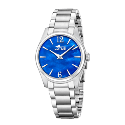 Reloj LOTUS Mujer CLASSICS STEEL Tres Agujas Esfera Azul