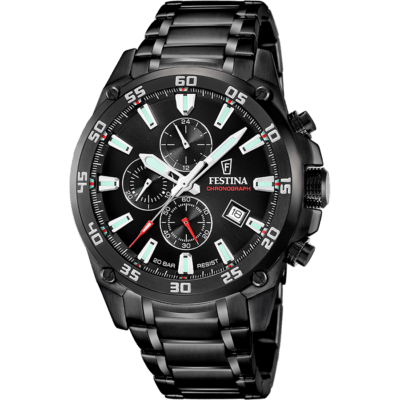 Reloj FESTINA Hombre TIMELESS CHRONOGRAPH Acero Negro Esfera Negra