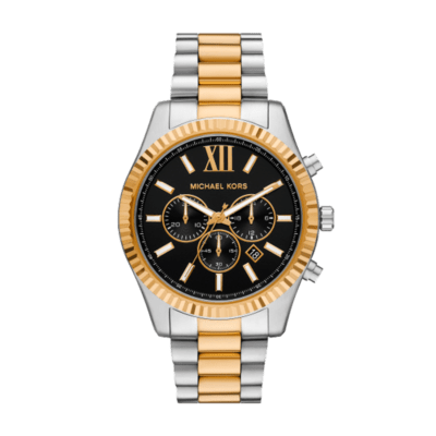 Reloj MICHAEL KORS Hombre LEXINGTON Acero Bicolor Esfera Negro