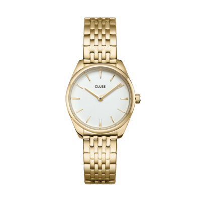 Reloj CLUSE Mujer Acero Dorada FÉROCE Esfera Blanca